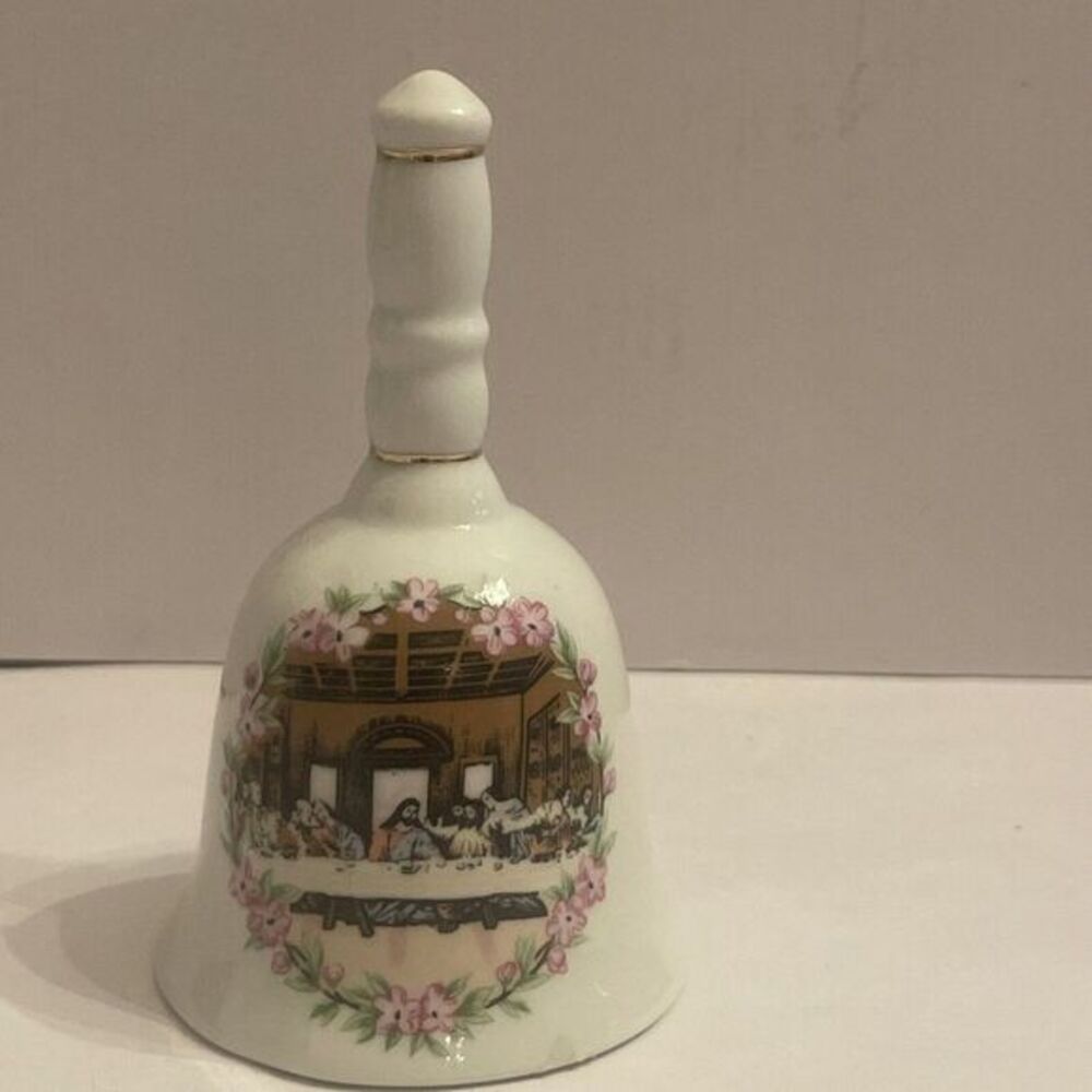 Currier And Ives Bell - Last Supper With Jesus - Vintage 4.25"